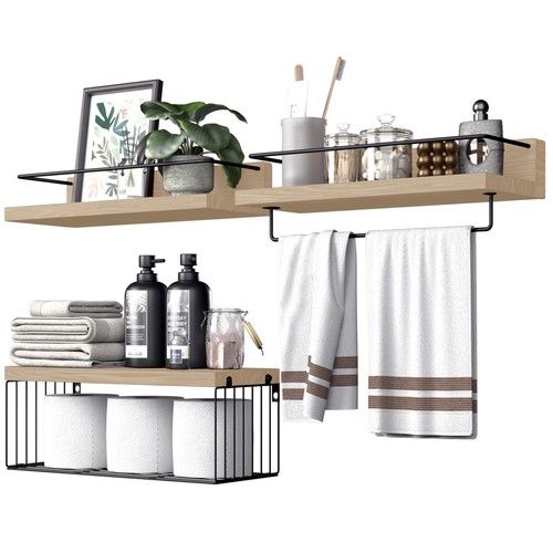 Natural wood floating - natural,