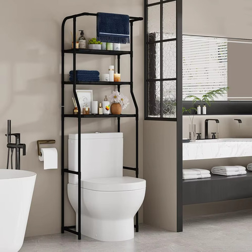 Over toilet storage shelf - toilet, 3