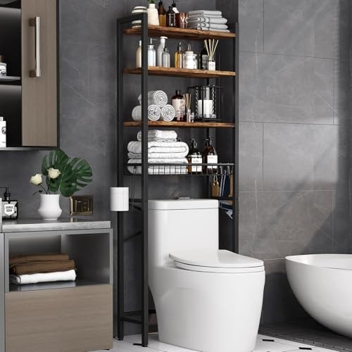 Tier over toilet - over, storage