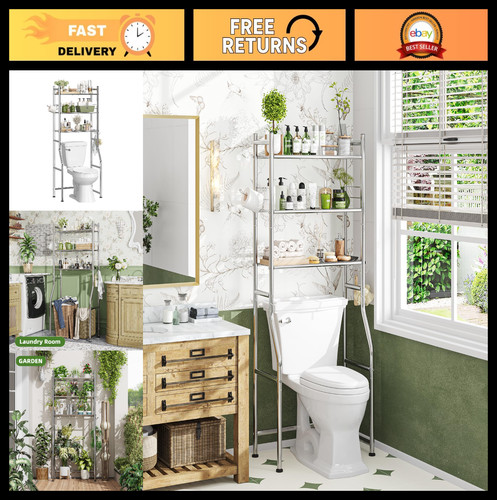 Tier over toilet rack - over,