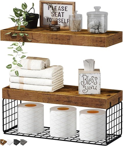 Bathroom shelves over toilet - over,