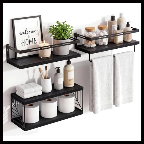 Wall mounted bathroom - mounted, shelves