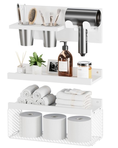 Floating bathroom shelves with - floating,