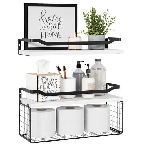 Floating shelves with wire - floating,