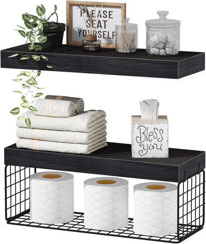 2pc bathroom shelves over - shelves,